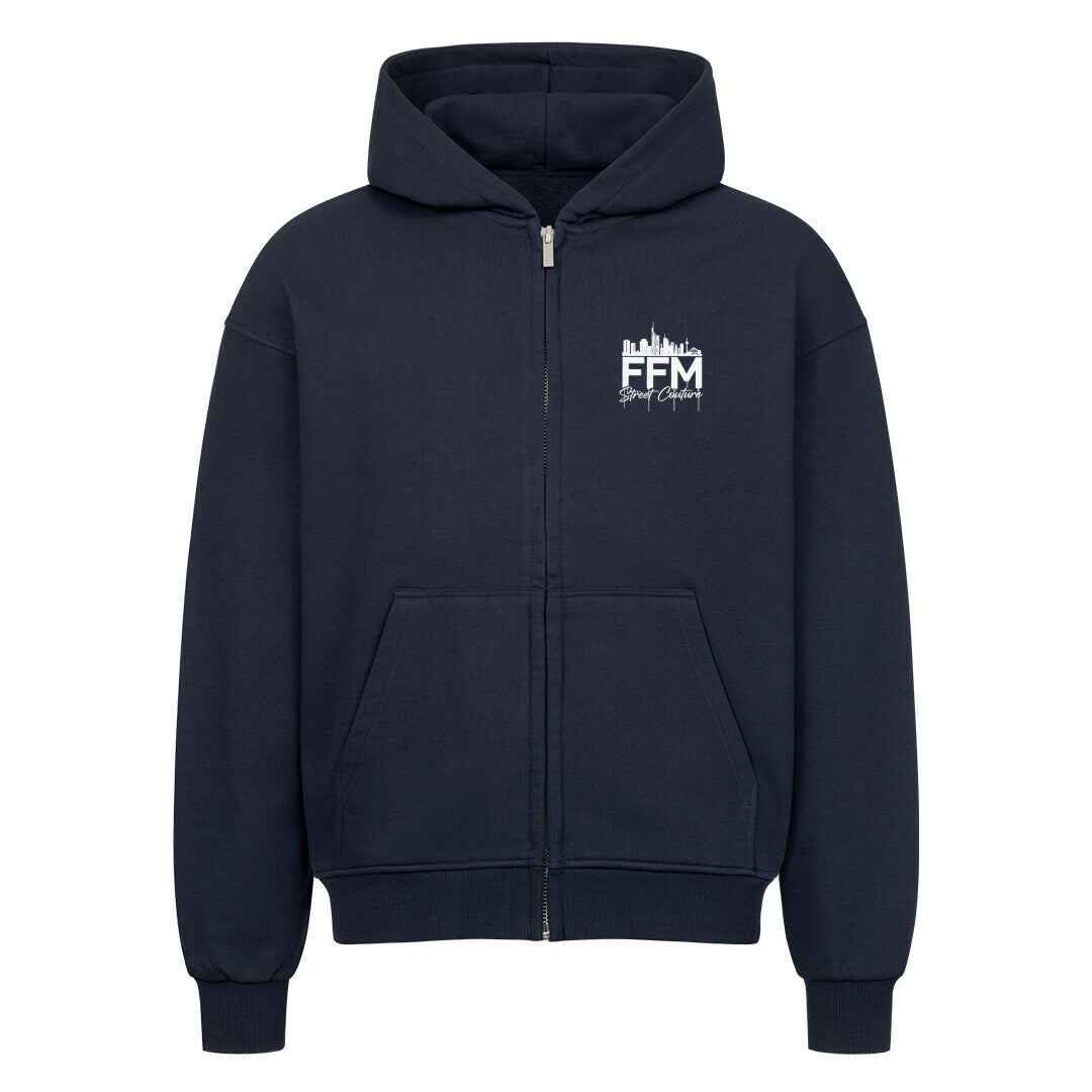 front zipper skyline french navy