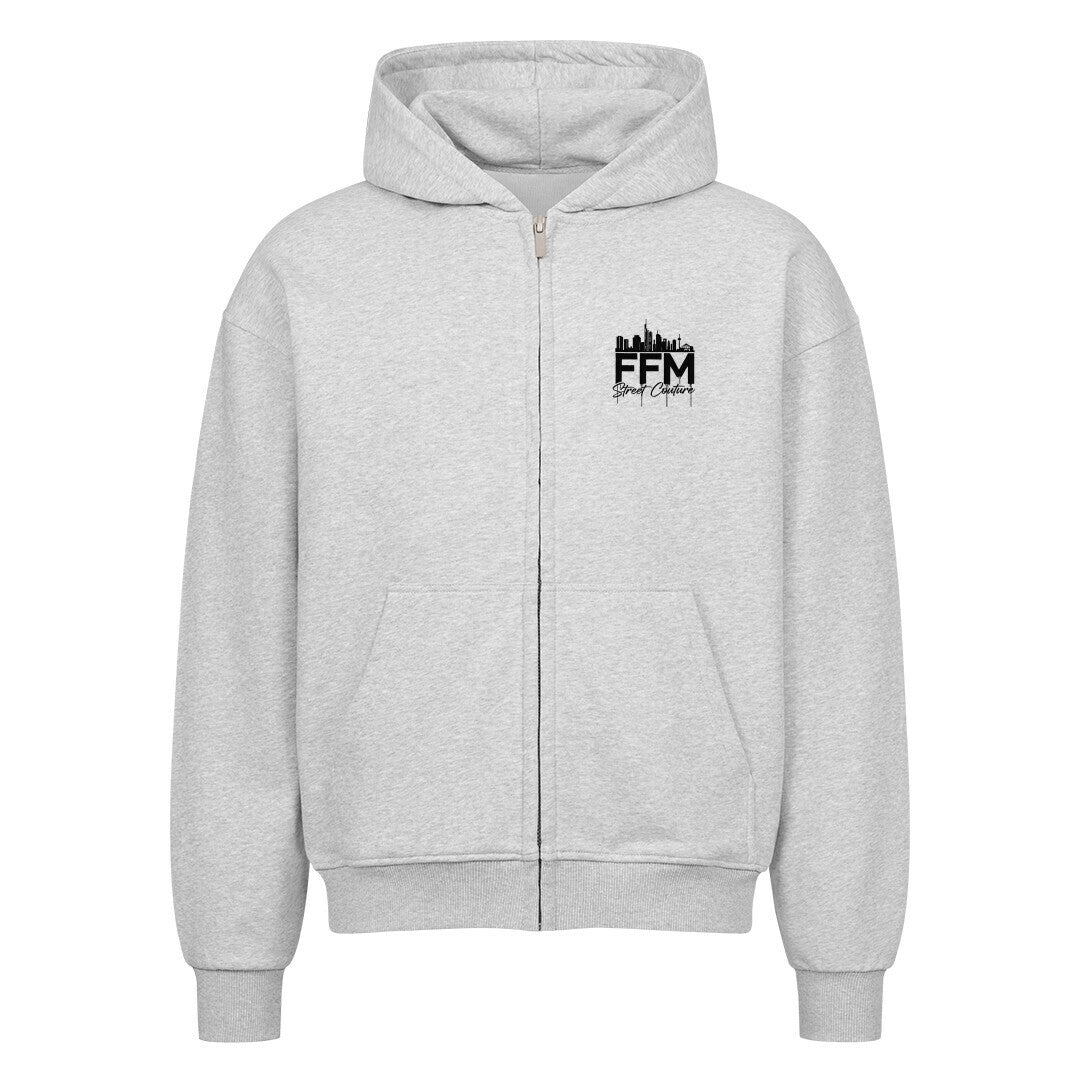 front zipper skyline heather grey