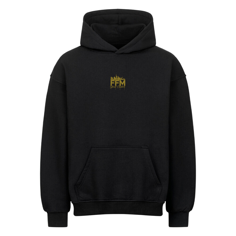 front hoodie map schwarz